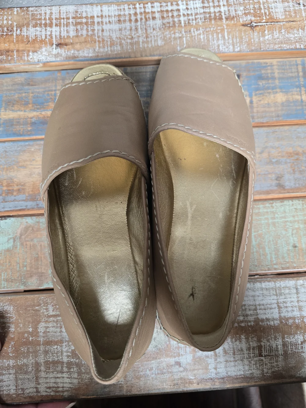 Prada Espadrille Platform Peep-Toe Shoes